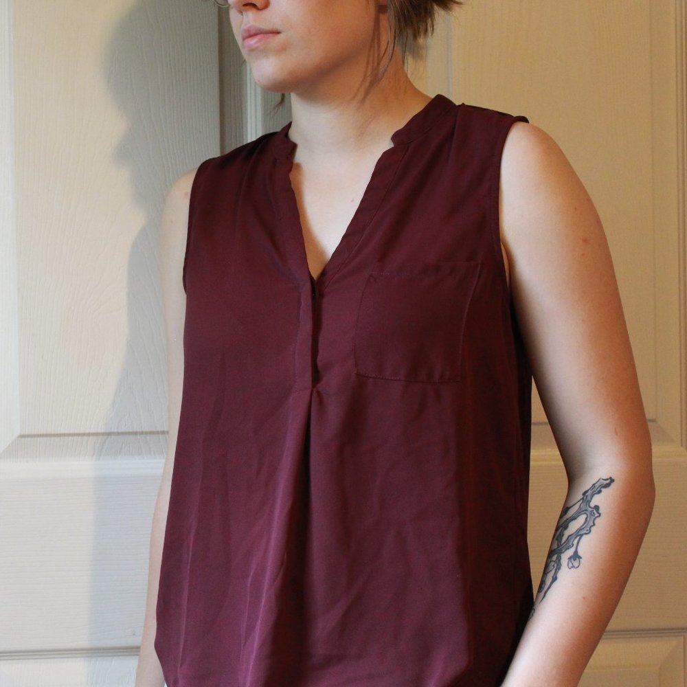 Lucid Pink Sleeveless T, Size S-M